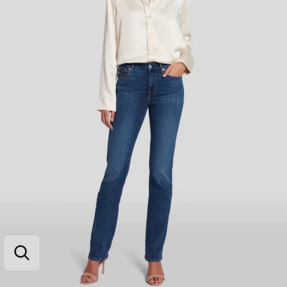 7 For All Mankind KIMMIE Straight Leg Jeans - Picture 9 of 14